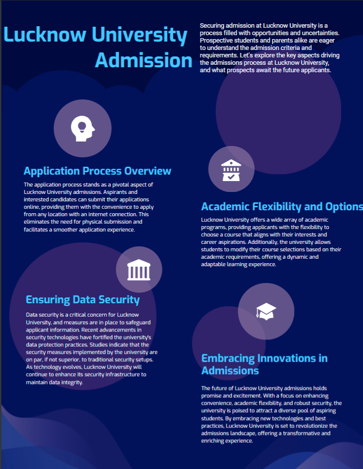 Lucknow University Admission 2025-26 | Last Date, Application Form, Exam
