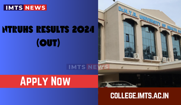 NTRUHS Results 2025 (OUT): Check UG/PG/Degree Results @ ntruhs.ap.nic.in
